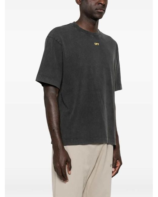 Off-White c/o Virgil Abloh Black Fallen Angel Skate Mini Tee for men