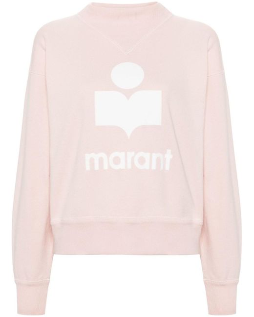 Isabel Marant Pink Moby Sweatshirt With Print