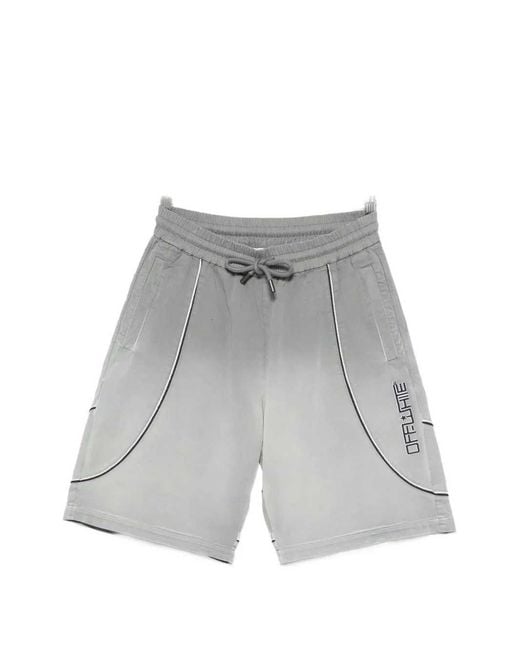 Off-White c/o Virgil Abloh Gray Off Offline Shorts Gd Gab Trackshort Castelrock for men