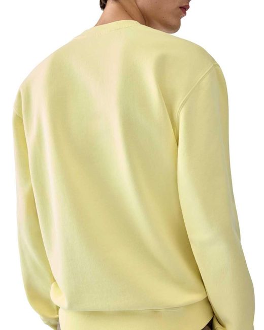 Jacquemus Yellow Logo-Patch Sweatshirt for men