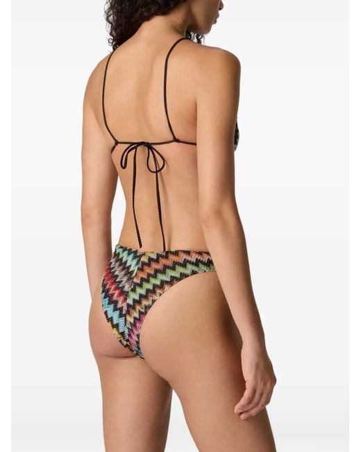 Missoni White Zigzag Bikini