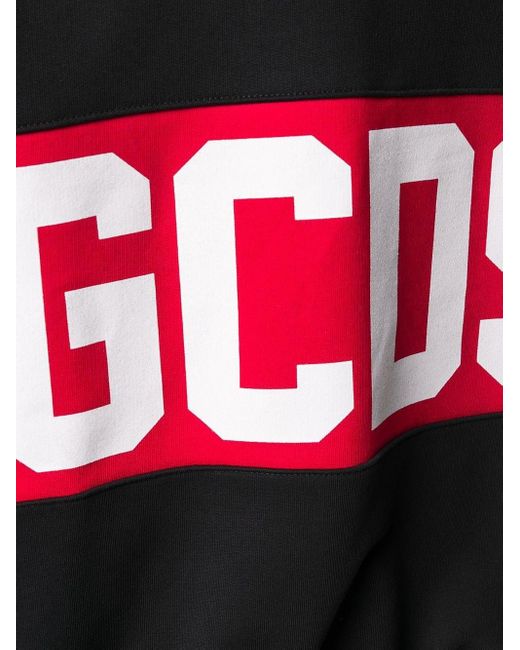 Gcds Black Sweatshirt With Print for men