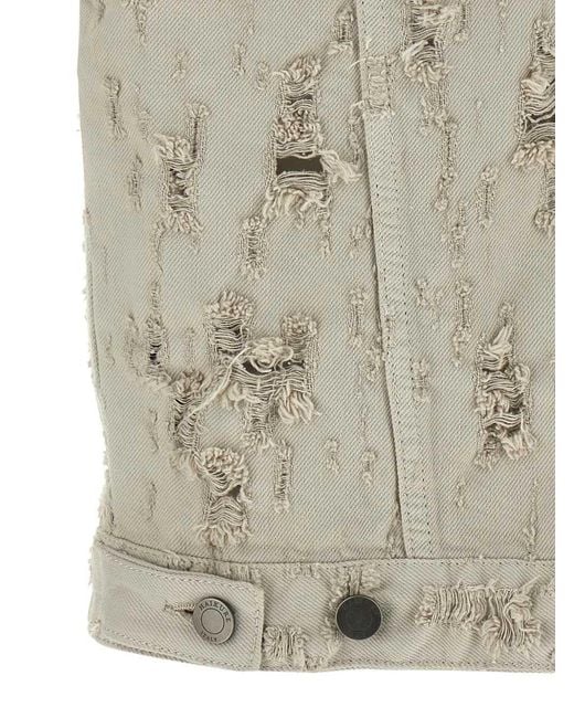 Haikure Gray Ryder Distressed Denim Vest