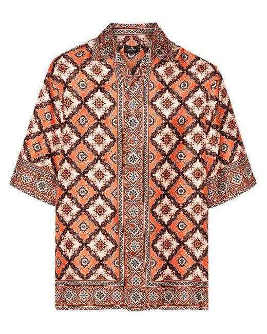 Etro Pink Shirt With Print for men