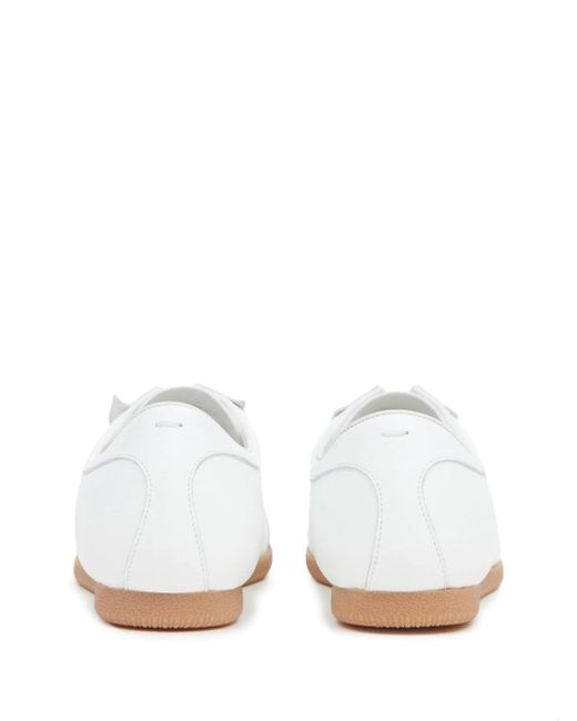 Sneakers in pelle bianca con punta contrasto di Maison Margiela in White da Uomo