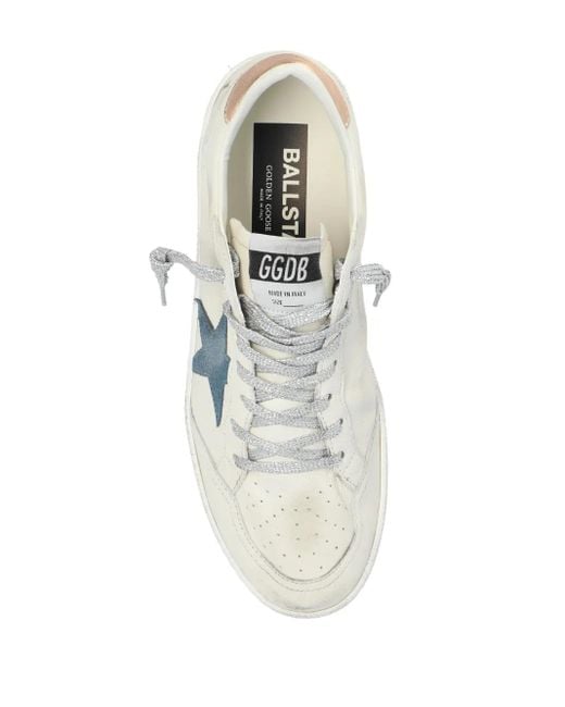 Golden Goose Deluxe Brand White "Ball Star" Sneakers