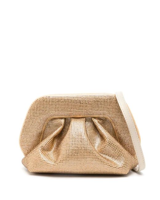 THEMOIRÈ Natural Gea Clutch Bag Decorated With Crystals