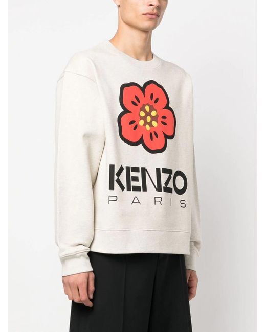 KENZO White Sweatshirt With Logo Print for men