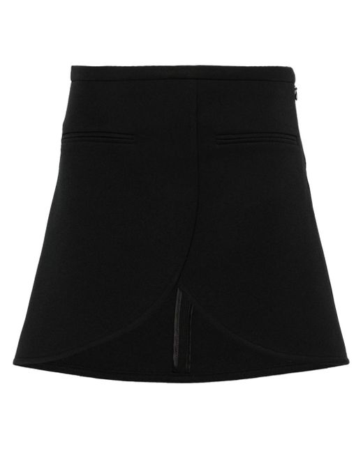 Courreges Black Ellipse Miniskirt