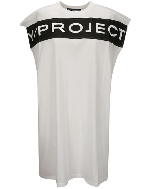 Y. Project Black Dress With Print