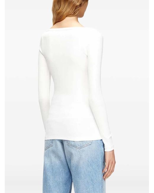 DIESEL White T-Bal-Od T-Shirt