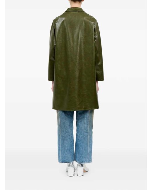 MM6 by Maison Margiela Green Single-Breasted Coat
