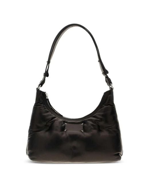 Maison Margiela Black Glam Slam Leather Shoulder Bag