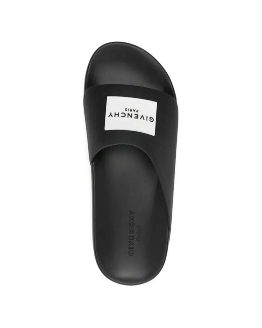 Label Pool Slides di Givenchy in White da Uomo