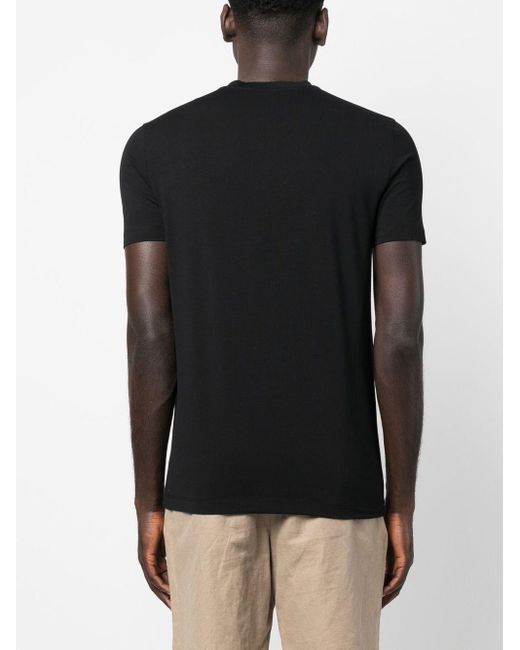 Malo Black Round Neck T-Shirt for men