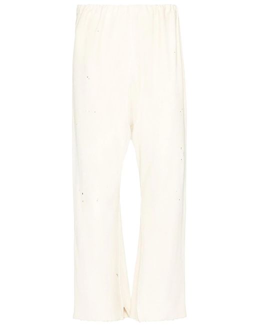 Pantaloni Sportivi Con Dettaglio Cut-Out di Maison Margiela in White da Uomo