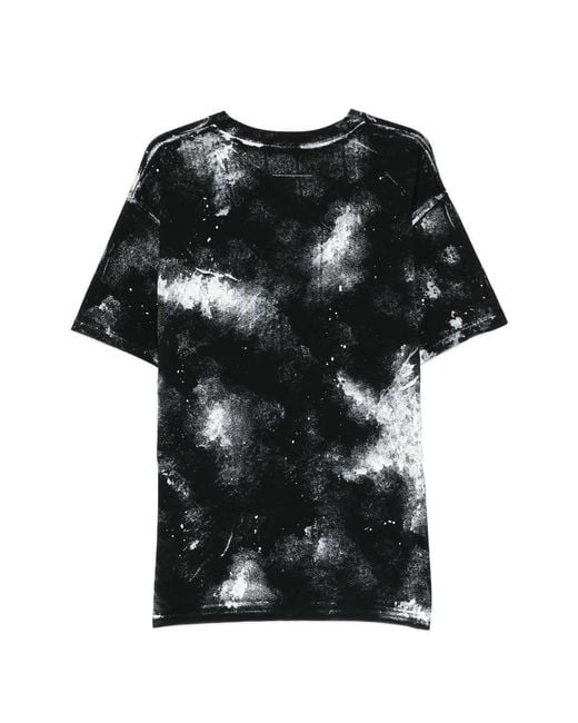 MM6 by Maison Margiela Black Graphic T-Shirt for men