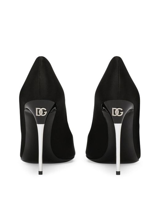 Dolce & Gabbana Black Satin Pumps