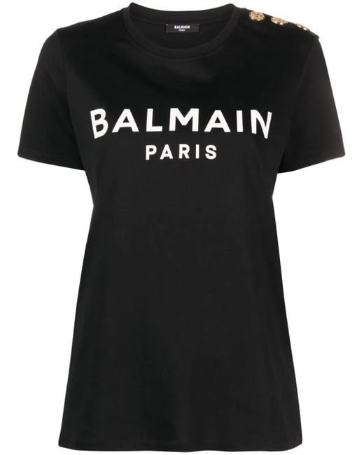 Balmain Black Paris T-Shirt