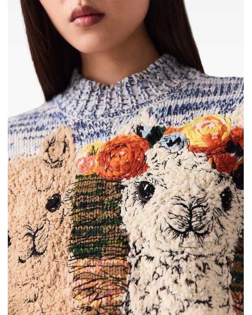 Stella McCartney Multicolor Alpaca-Pattern Sweater