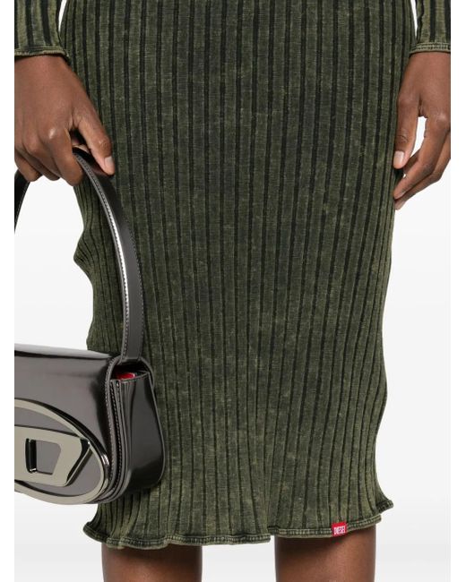 Abito D-Wavya Midi A Coste-Donna di DIESEL in Green