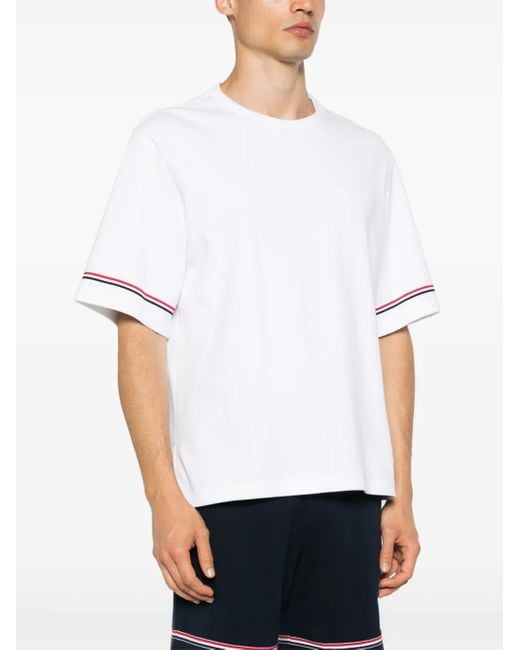 Thom Browne White 'Rugby' Polo Shirt for men