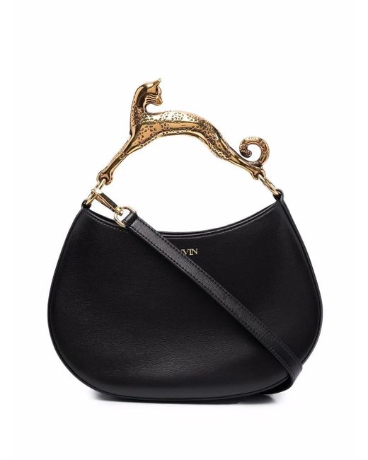 Lanvin Black Embellished-handle Tote Bag