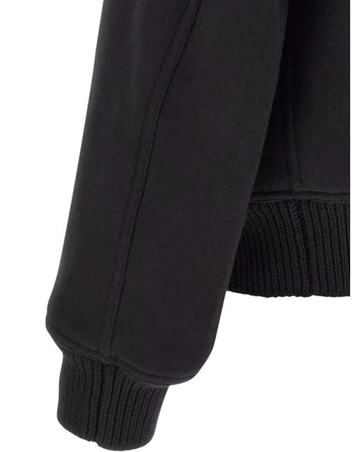 Rick Owens Black Padded Bomber Jacket for men