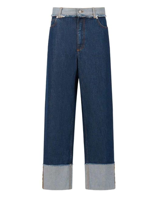 Marni Blue Cuffed Jeans