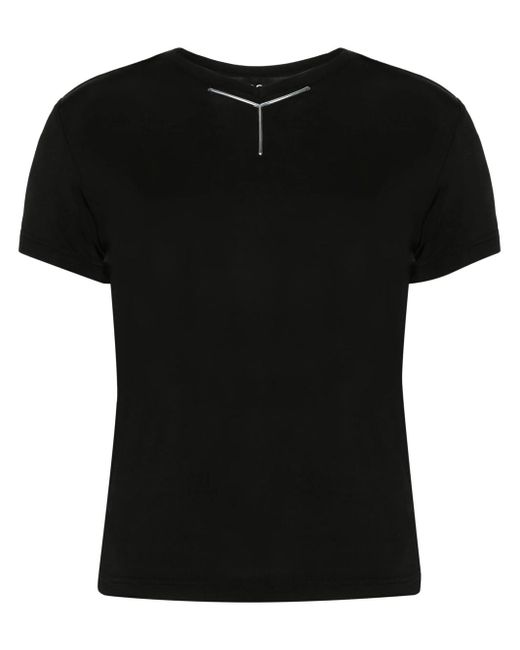 T-Shirt Con Applicazione di Y. Project in Black