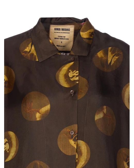 Uma Wang Brown Printed Top