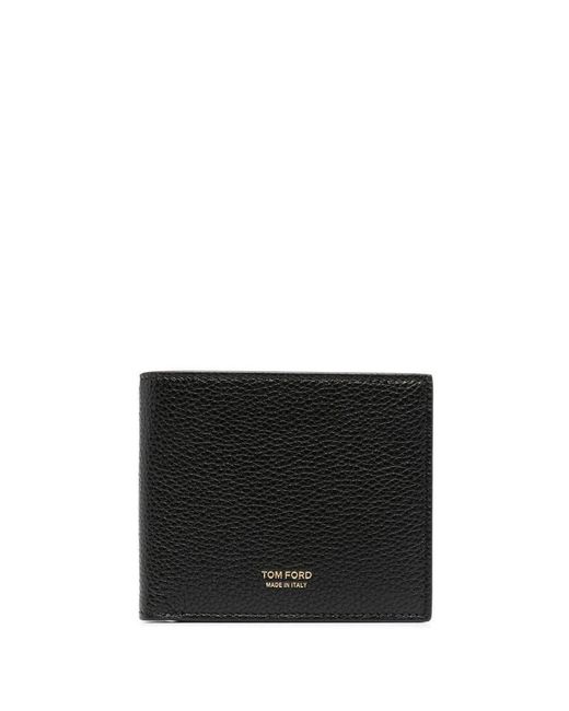Tom Ford Black Mini Leather Wallet for men