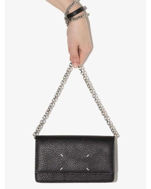 Maison Margiela Blue Four-stitch Logo Mini Bag
