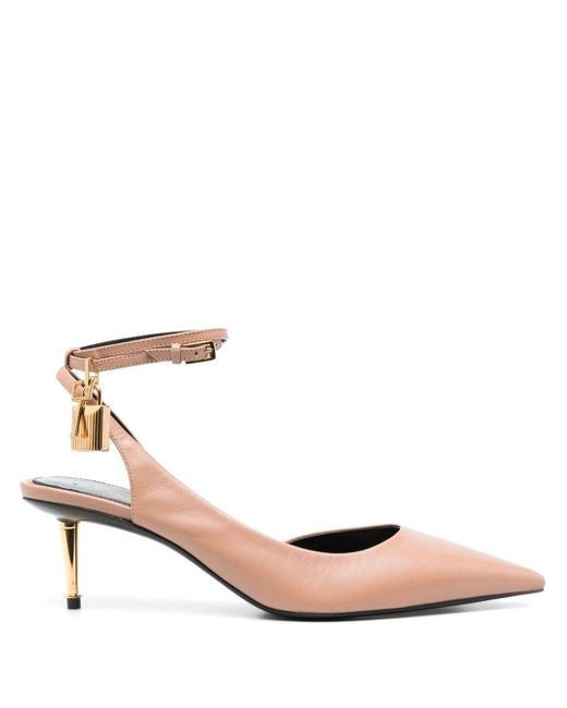 Décolleté Slingback 55Mm Con Lucchetto di Tom Ford in Pink
