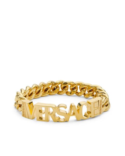 Versace Metallic Bracelet With Logo Origin: Italy Characteristics Colour for men
