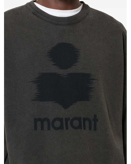 Isabel Marant Black Mikoy Printed Sweatshirt for men