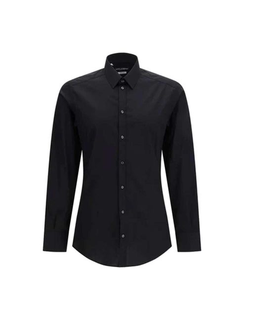 Dolce & Gabbana Blue Dolce & Gabbana Button-Down Shirt for men