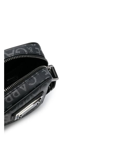 Borsa Messenger Con Stampa di Dolce & Gabbana in Black da Uomo