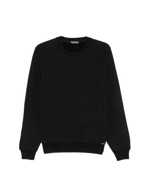 Tom Ford Black Raglan-Sleeve Sweatshirt for men
