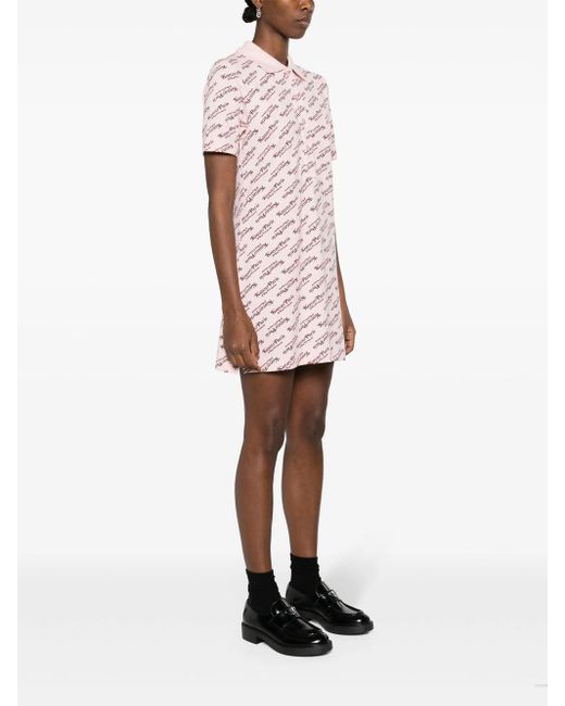 KENZO Pink Short Dress With Print