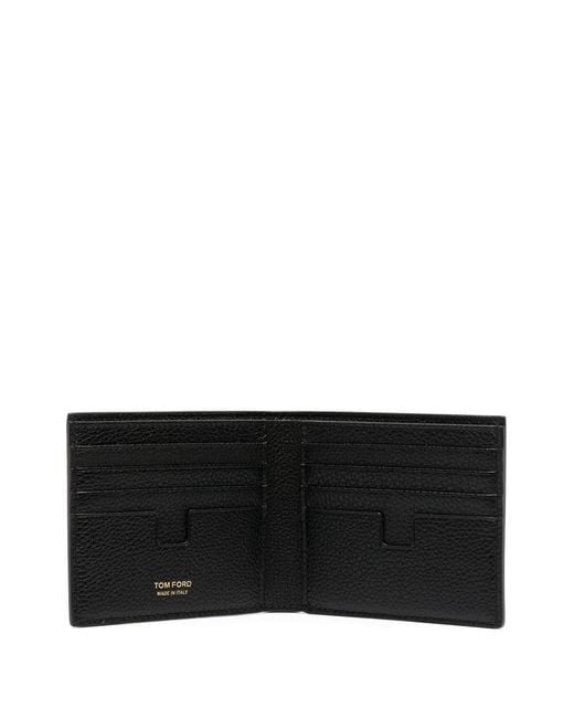 Tom Ford Black Mini Leather Wallet for men
