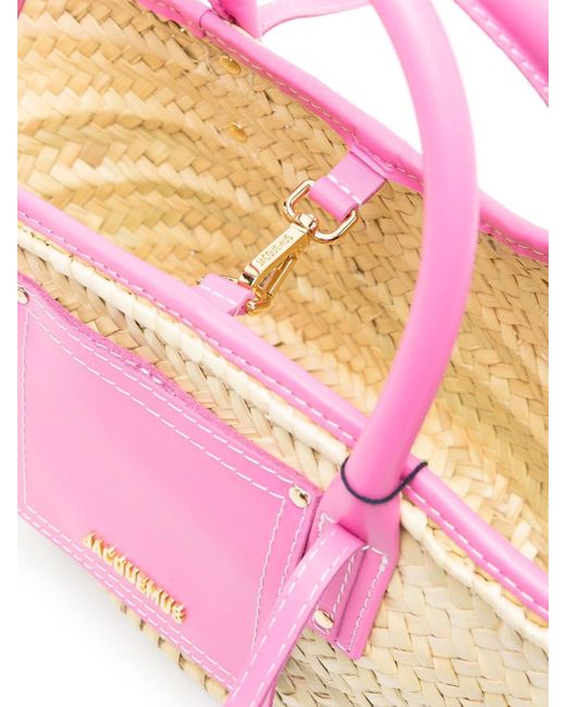 Jacquemus Pink Le Petit Panier Soli Shoulder Bag