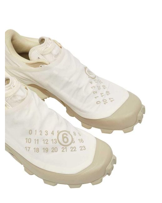 MM6 MAISON MARGIELA X SALOMON White Mm6 Maison Margiela X Salomon Lace-Up Sneakers for men
