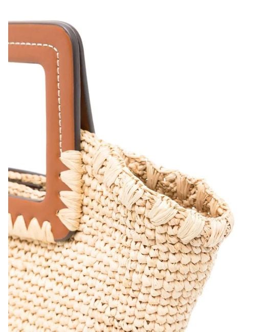 Staud White Shirley Mini Tote Bag