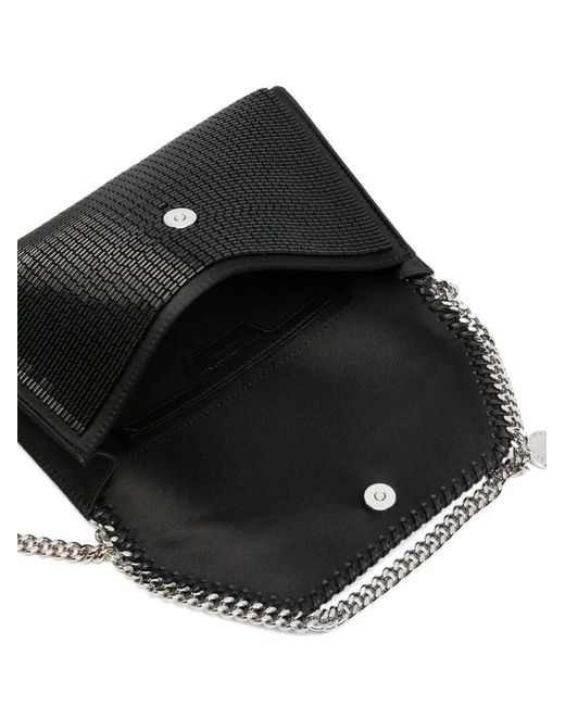 Stella McCartney White Falabella Sequin Shoulder Bag