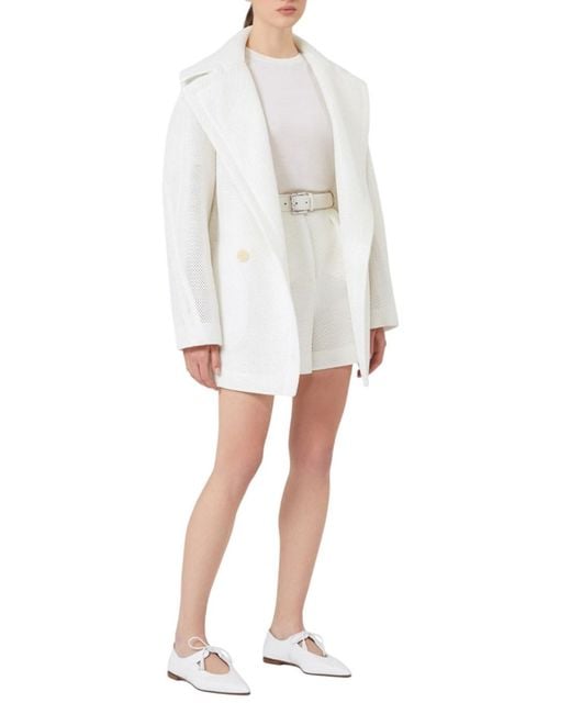 Max Mara White Basic Wool Sweater