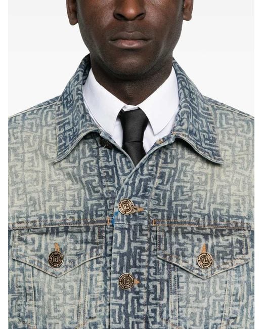Balmain Blue Denim Jacket for men