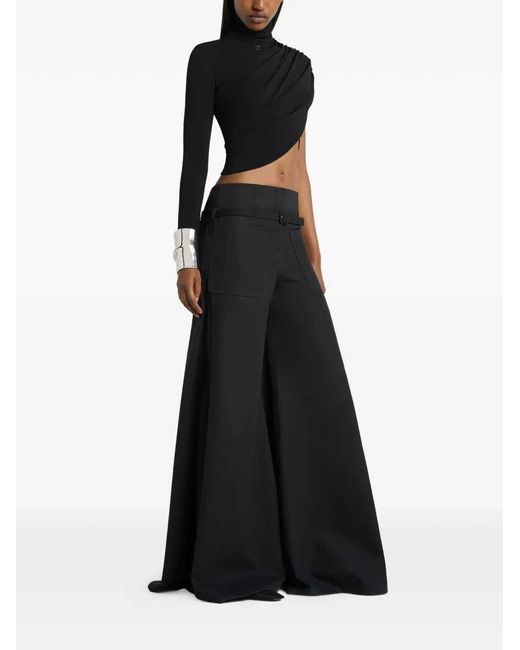 Courreges Black Asymmetric Top