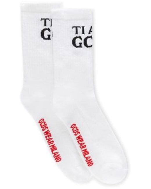 Gcds White I Love You Socks for men