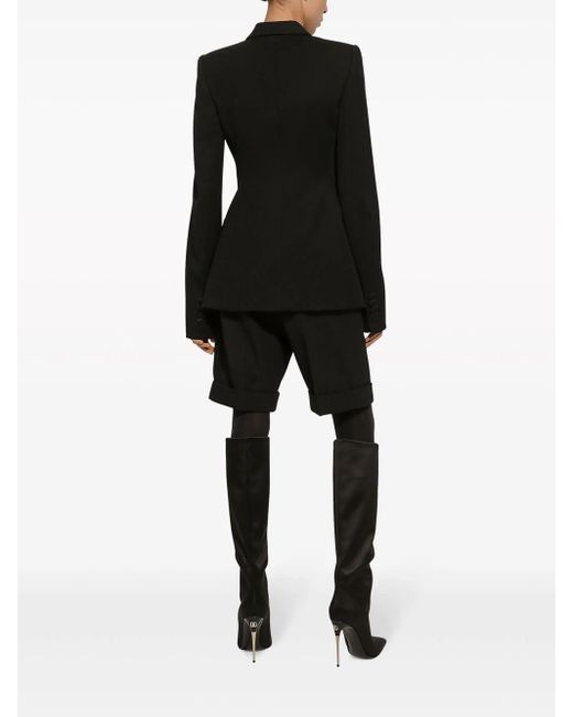 Shorts Sartoriali A Vita Alta di Dolce & Gabbana in Black